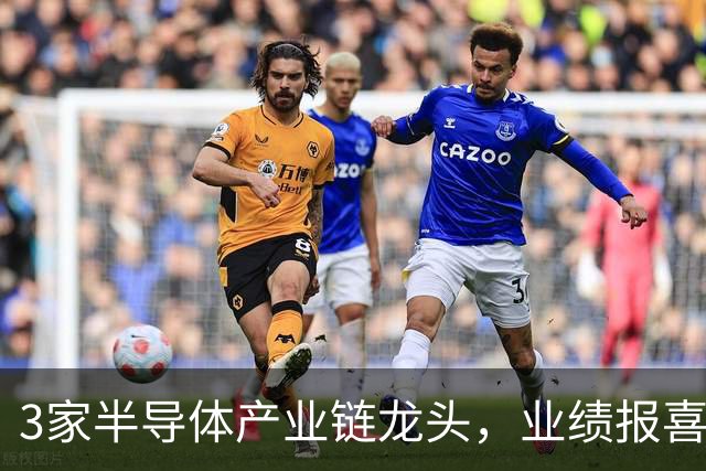 3家半导体产业链龙头，业绩报喜！
